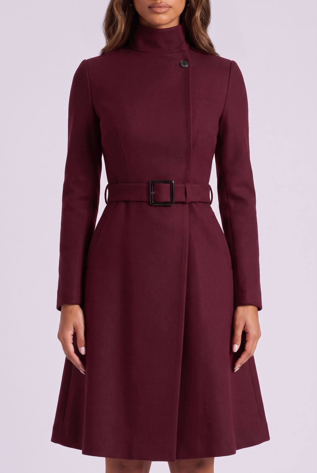 Colette Midi Dress - Burgundy