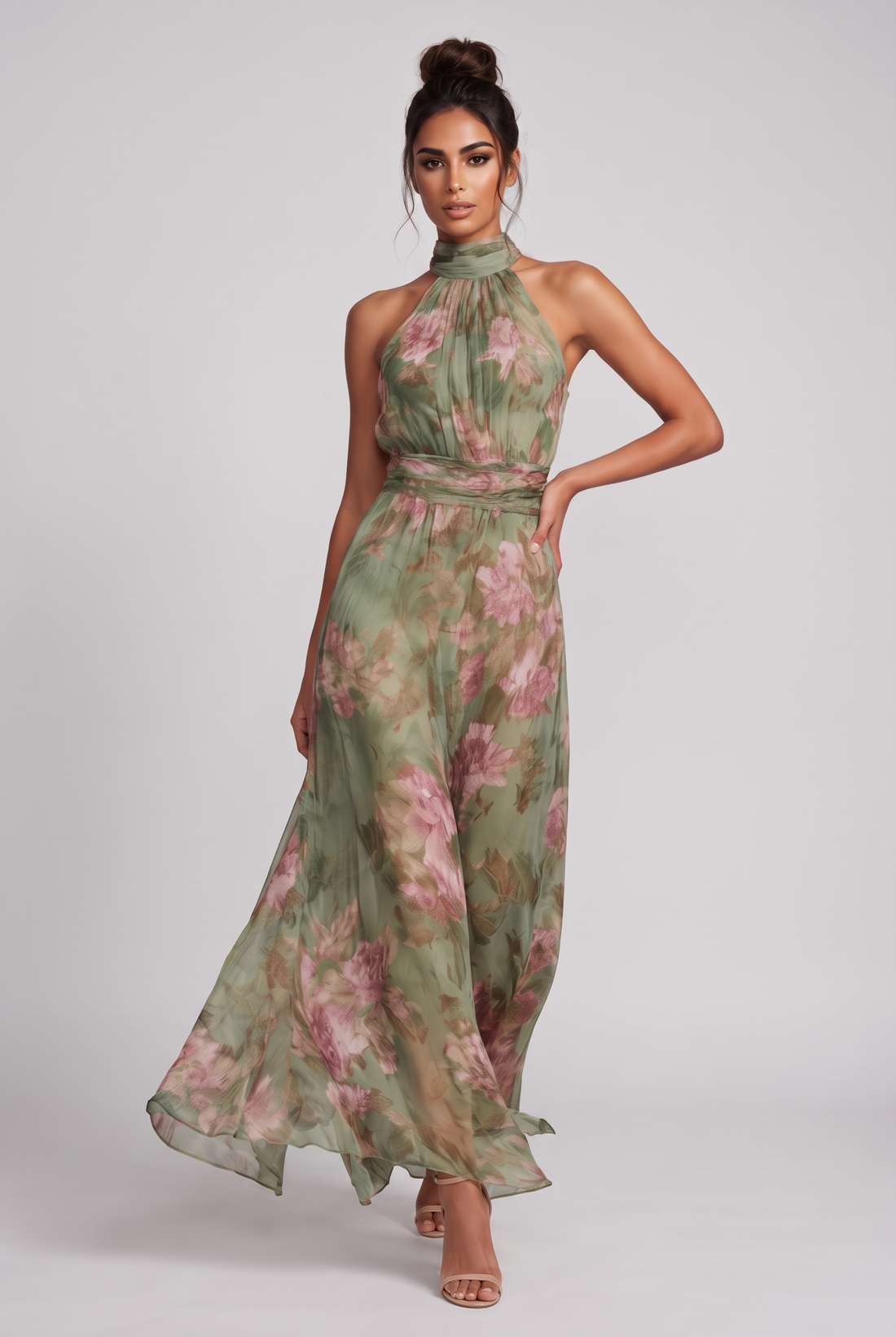 Azalea Maxi Dress - Green