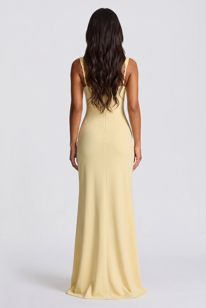 Katana Maxi Dress - Lemon