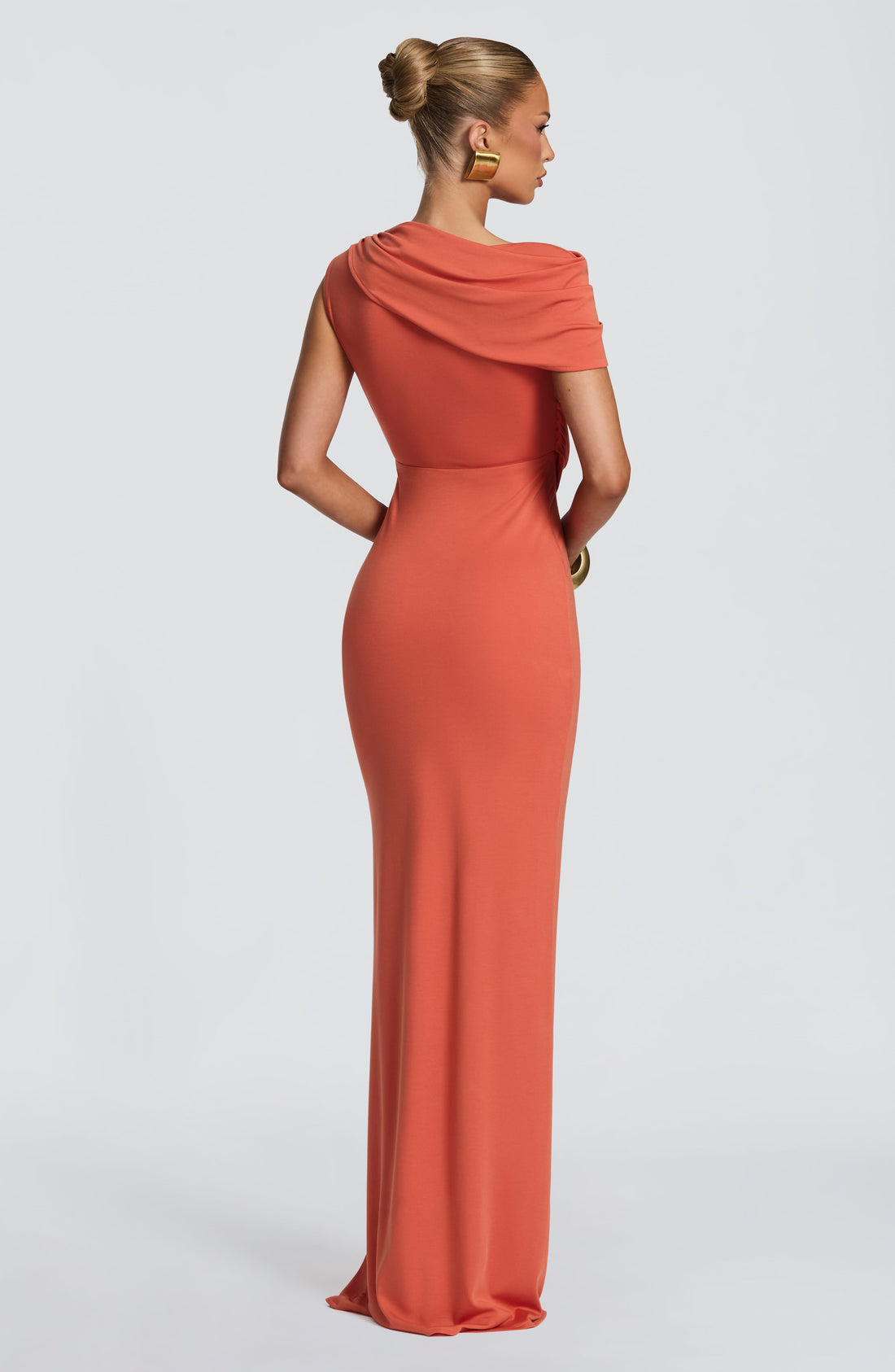 Robe Longue Kalina - Orange Brûlé