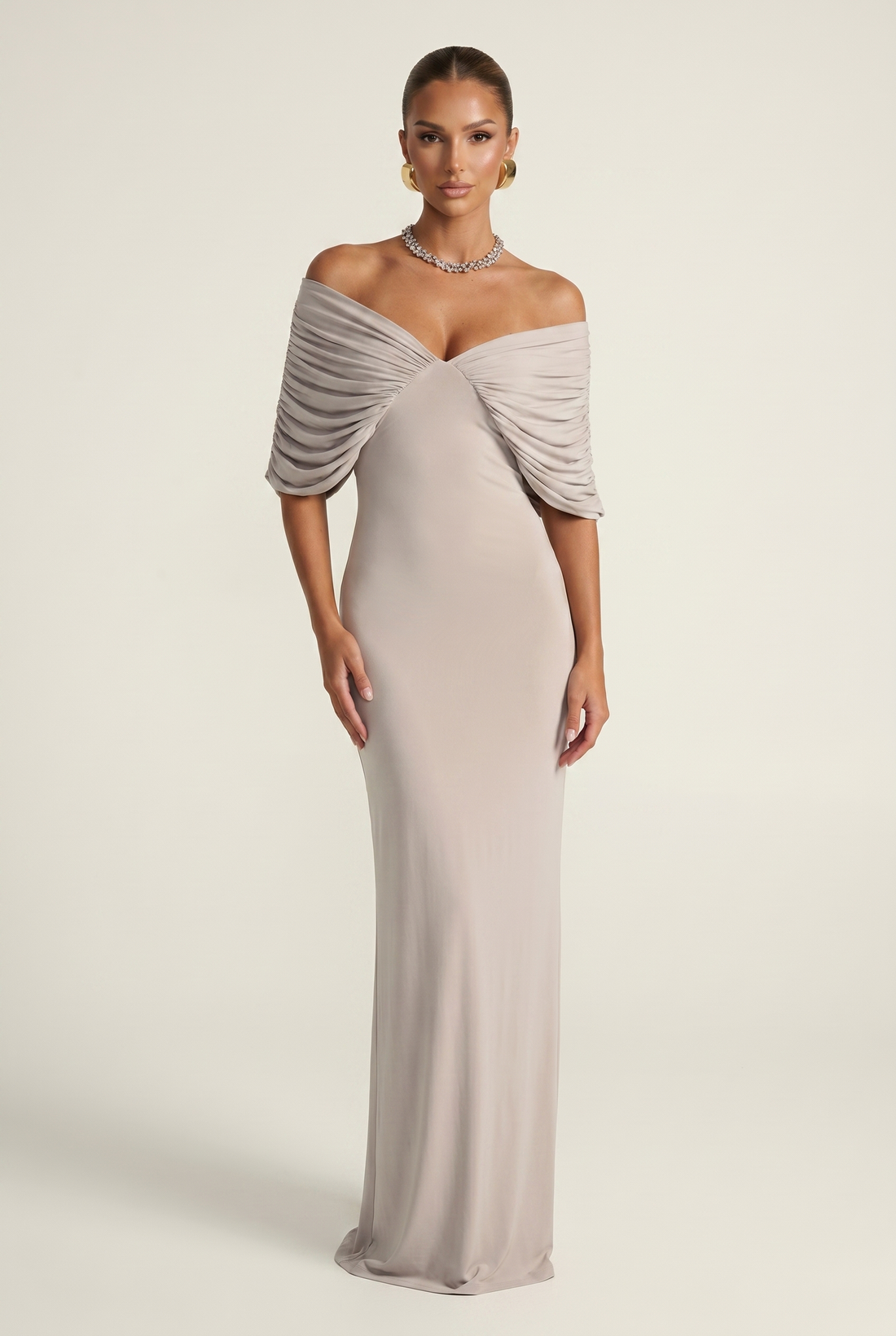 Robe CLAIRE — Gris Perle