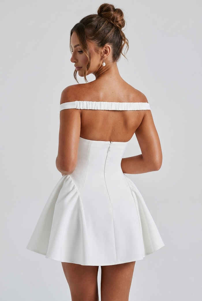 Robe Courte Marla - Ivoire