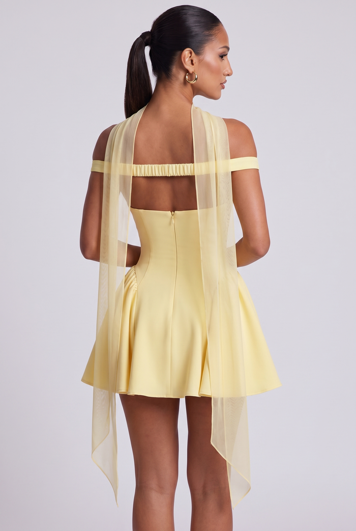Robe Courte Marla - Jaune Citron
