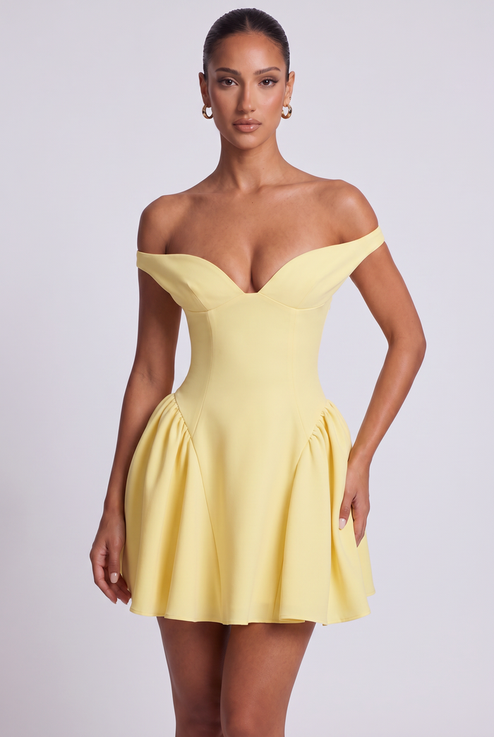 Robe Courte Marla - Jaune Citron
