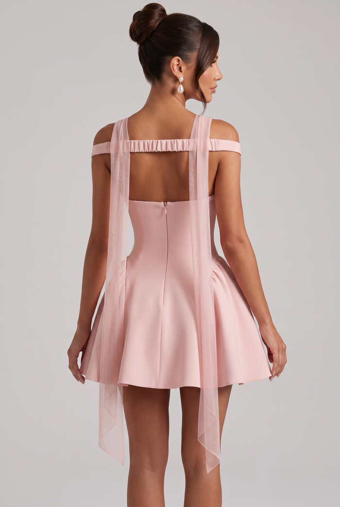 Robe Courte Marla - Rose Poudré
