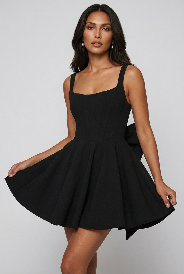Robe Courte Rue - Noir
