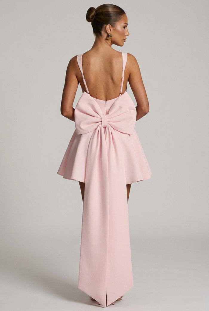 Robe Courte Rue - Rose Poudré