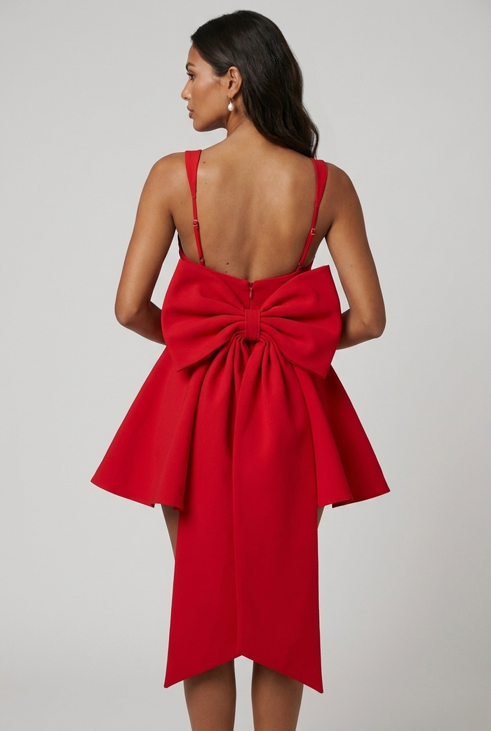Robe Courte Rue - Rouge