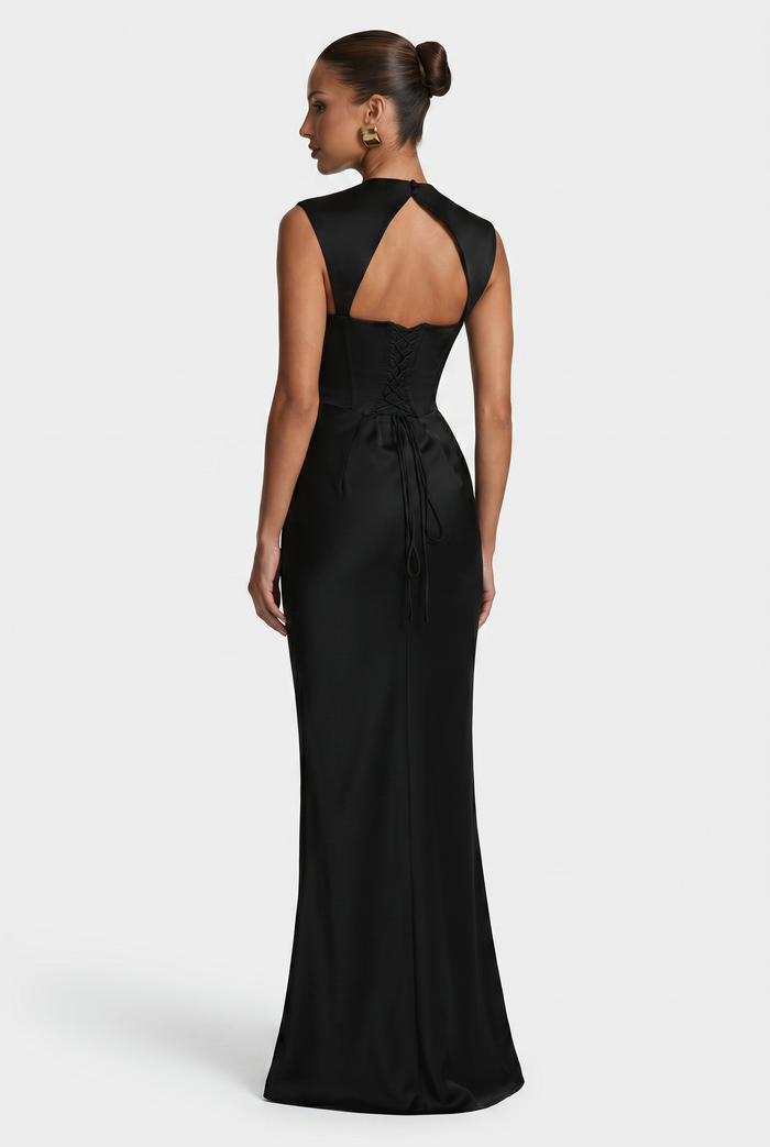 Robe Longue Avielle - Noir