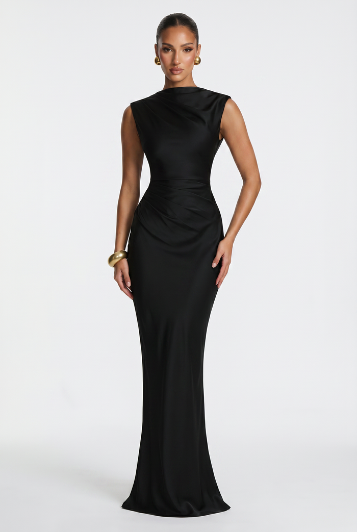 Robe Longue Avielle - Noir
