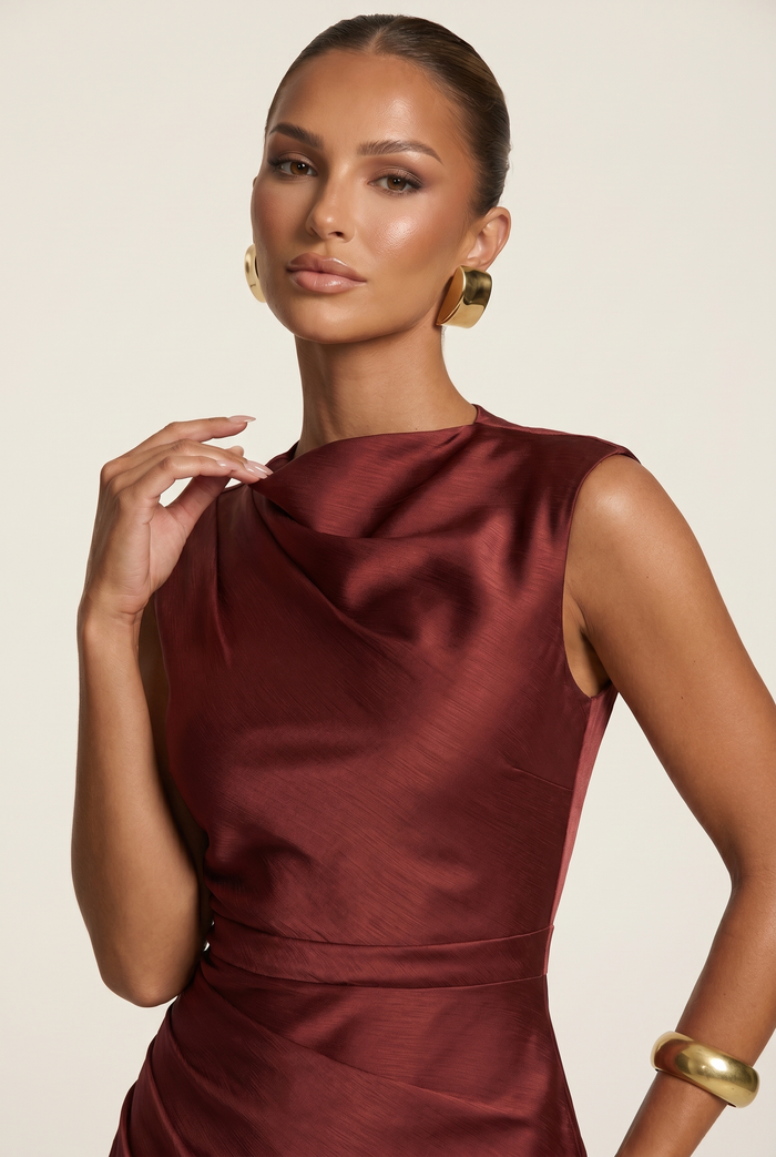 Robe Longue Avielle - Rouille