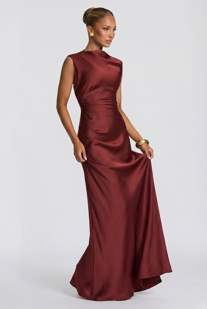 Robe Longue Avielle - Rouille