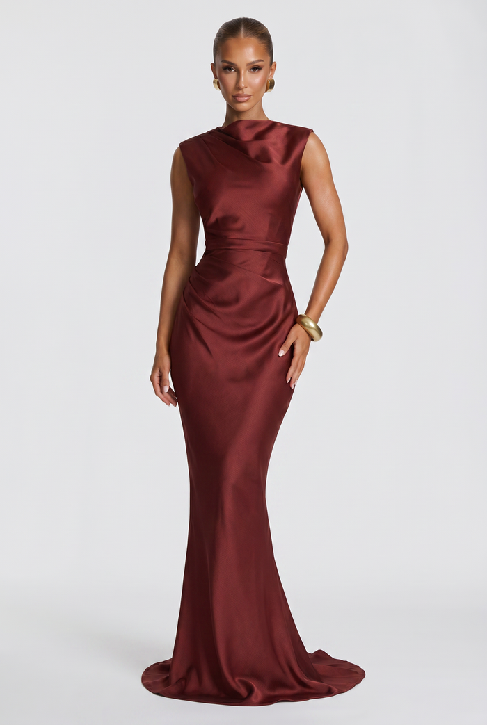 Robe Longue Avielle - Rouille