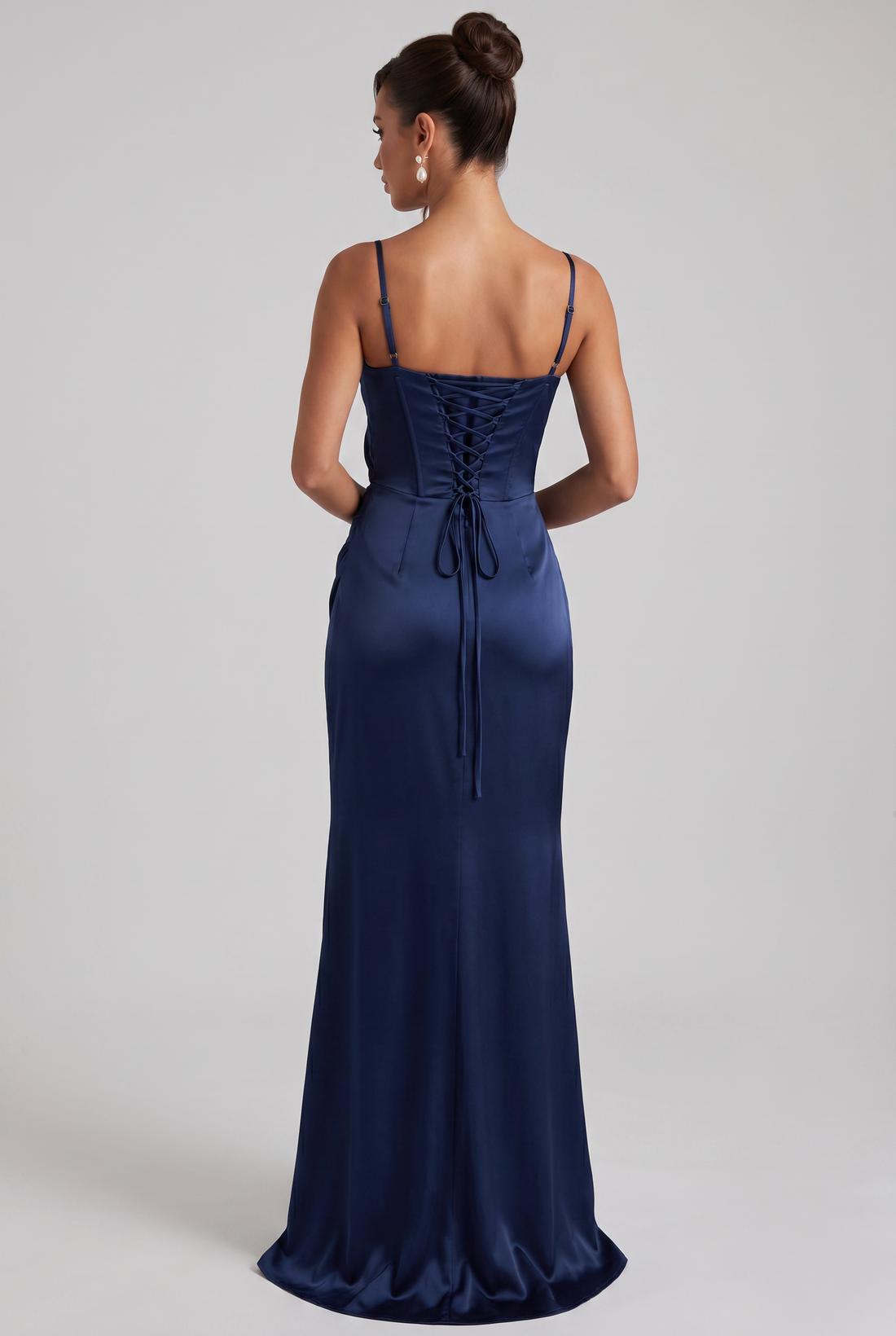 Robe Longue Calanthe - Bleu Marine