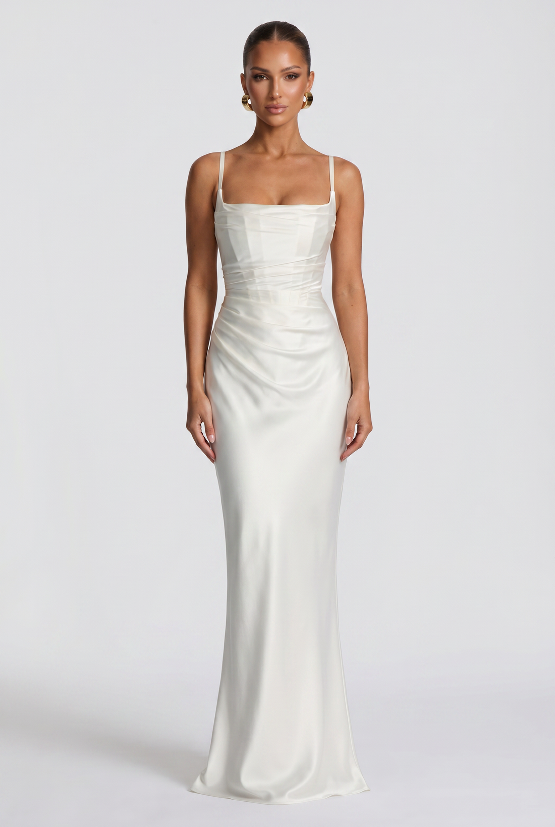 Robe Longue Calanthe - Ivoire