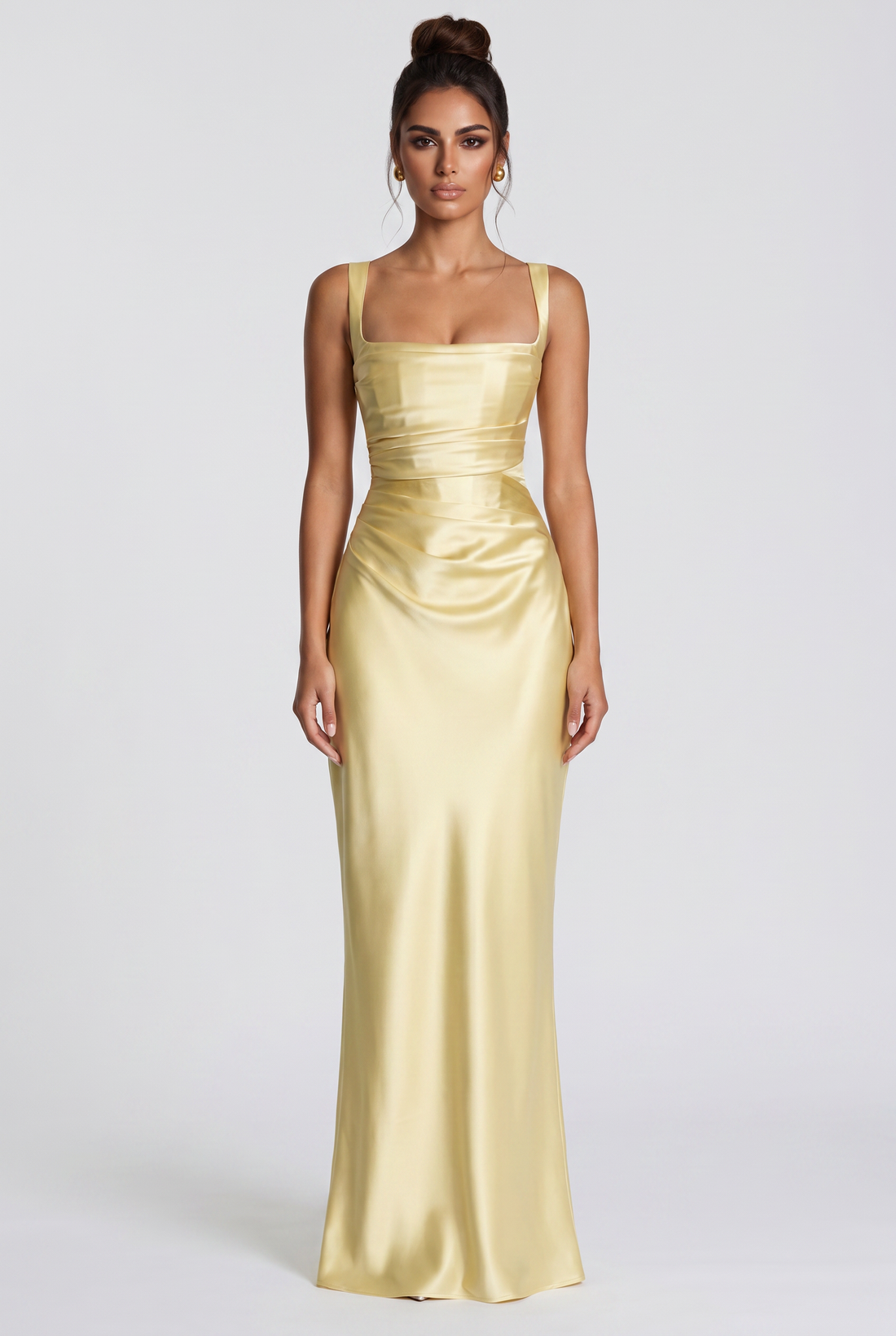 Robe Longue Calanthe - Jaune Citron