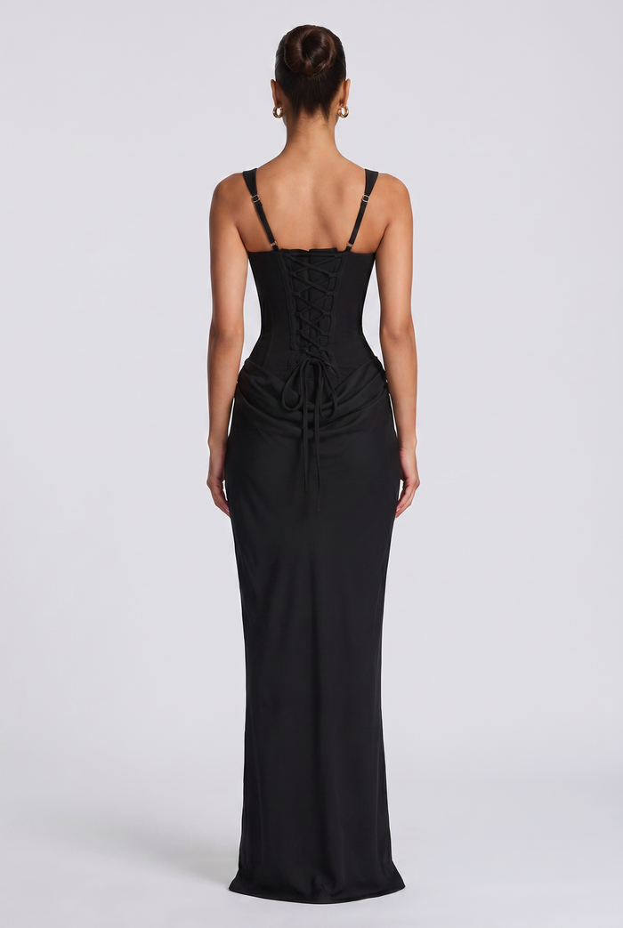 Robe Longue Cornelia - Noir