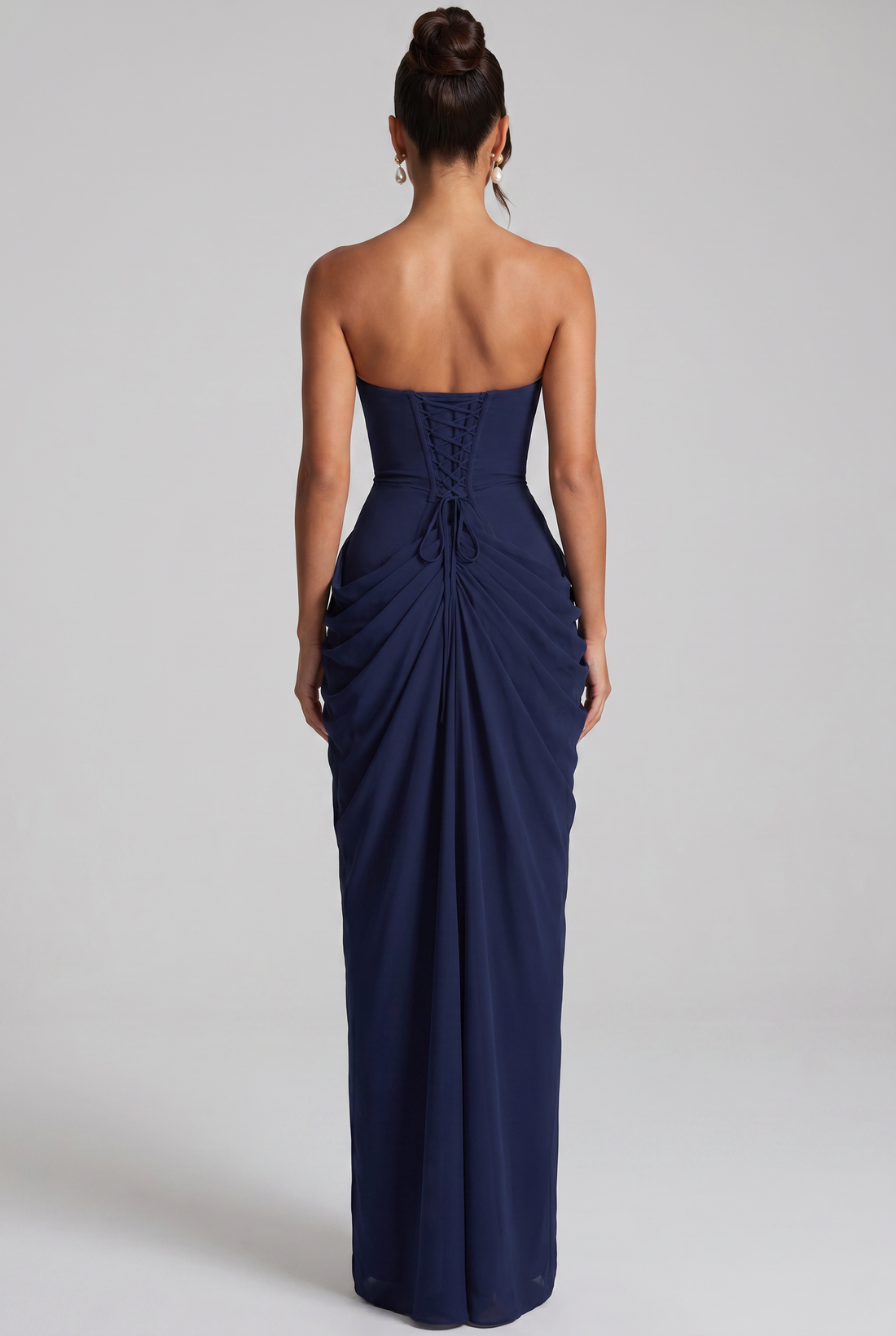 Robe Longue Cyra - Bleu Marine