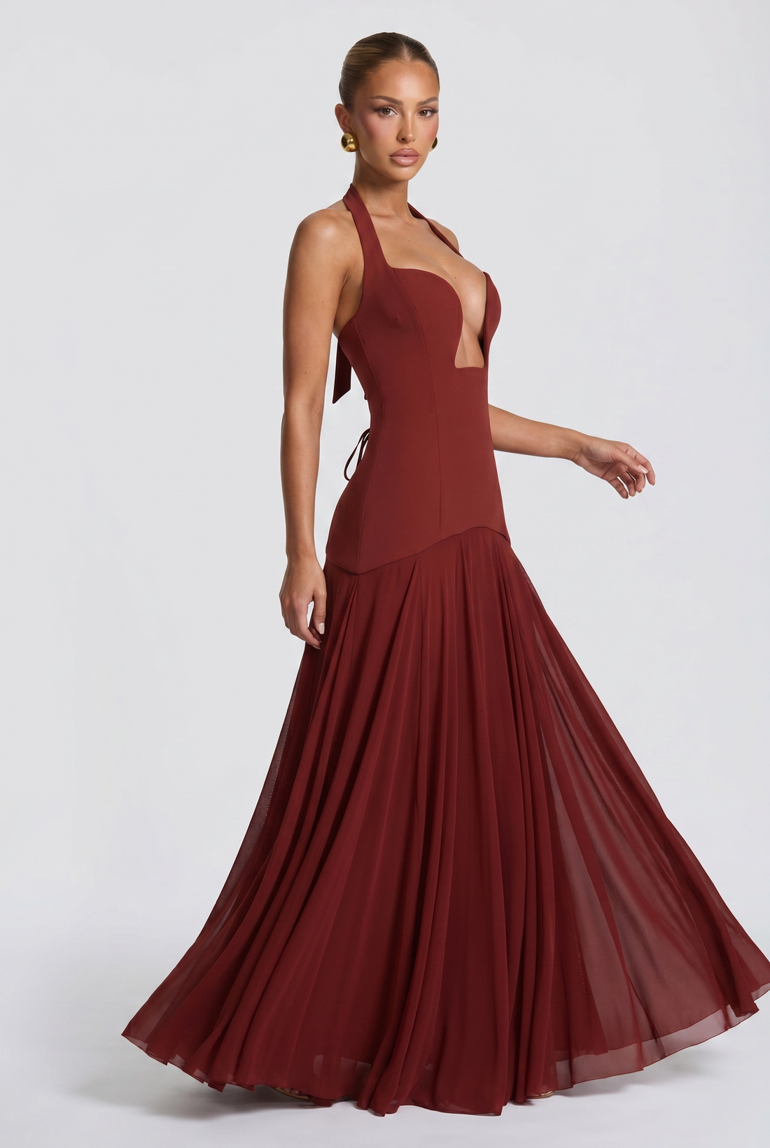 Robe Longue Cyrene - Rouille
