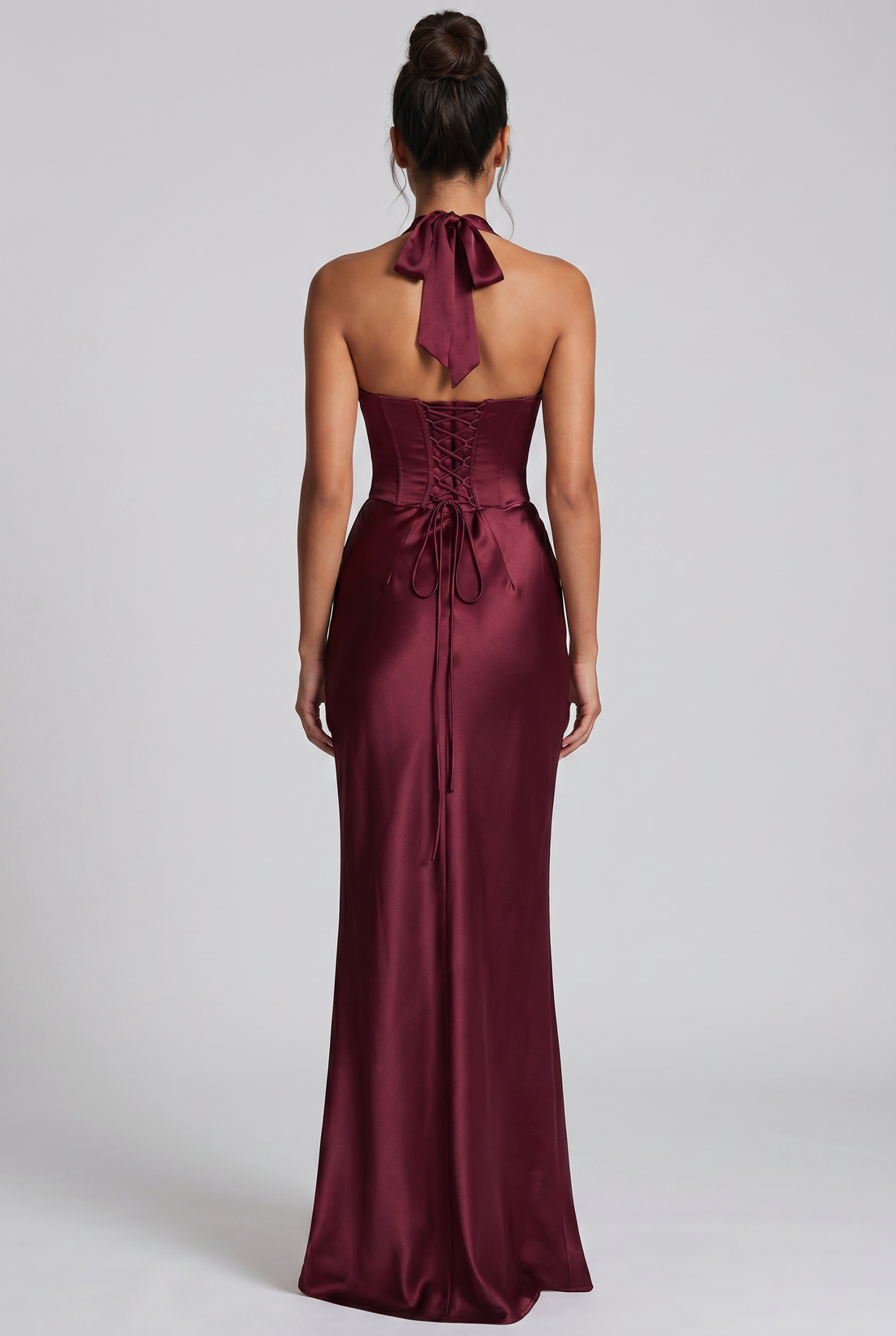 Robe Longue Elowen - Rouge Cerise