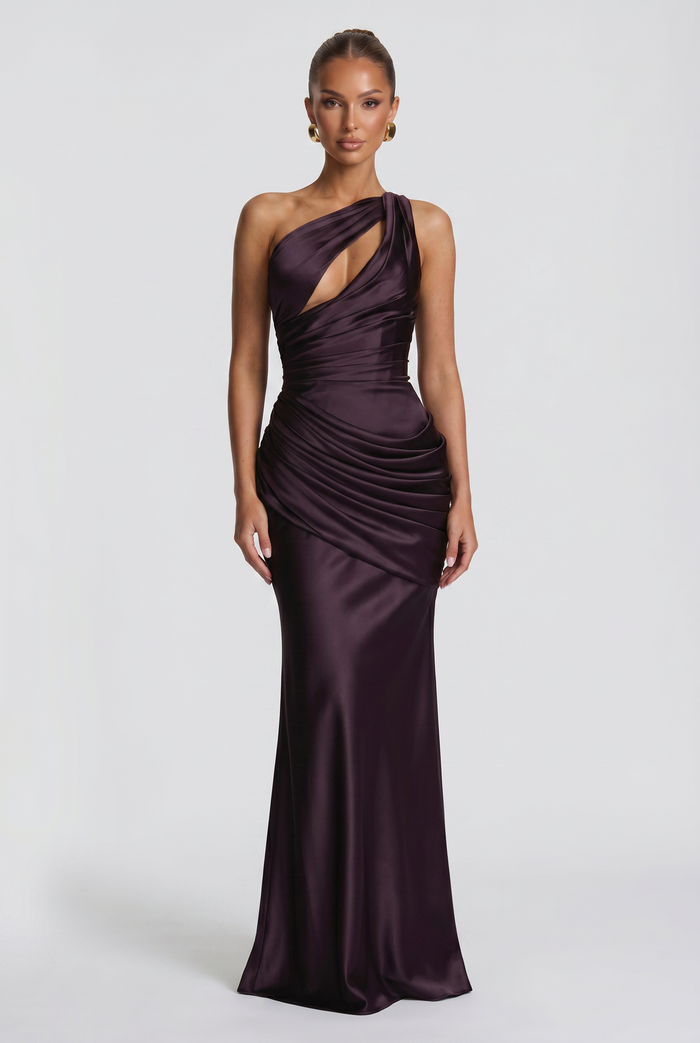 Robe Longue Emina - Prune