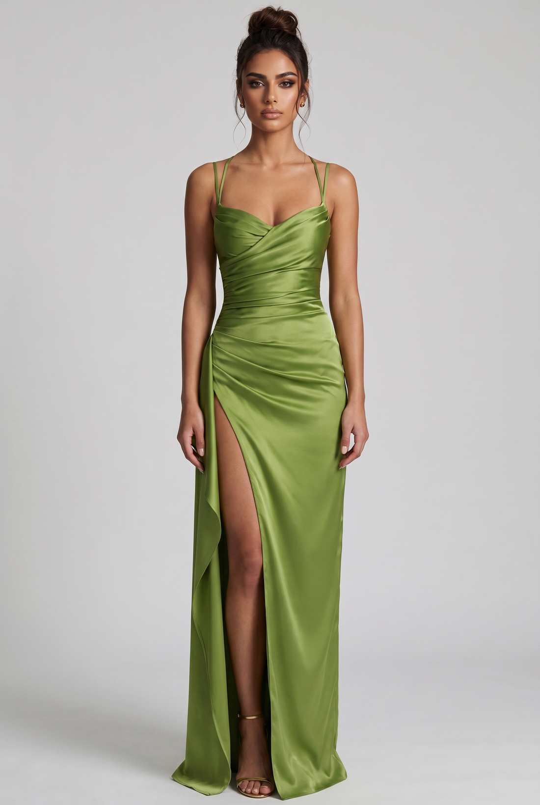 Robe Longue Helen - Olive