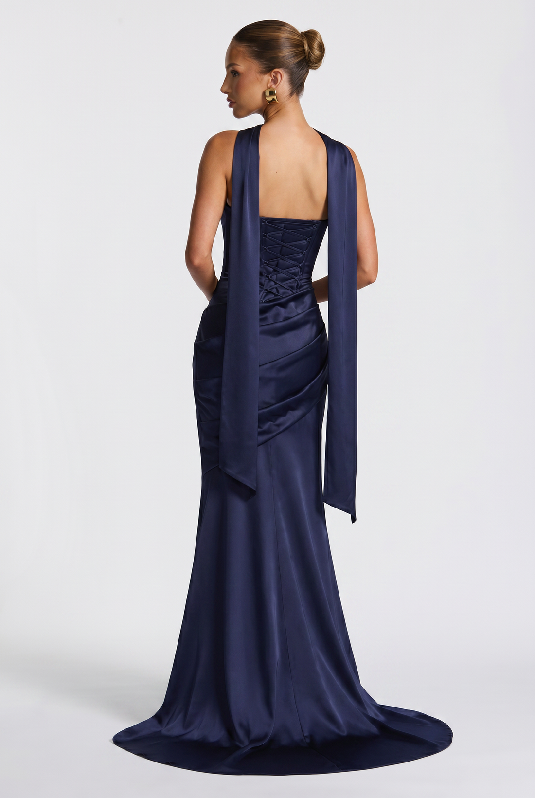 Robe Longue Kensington - Bleu Marine