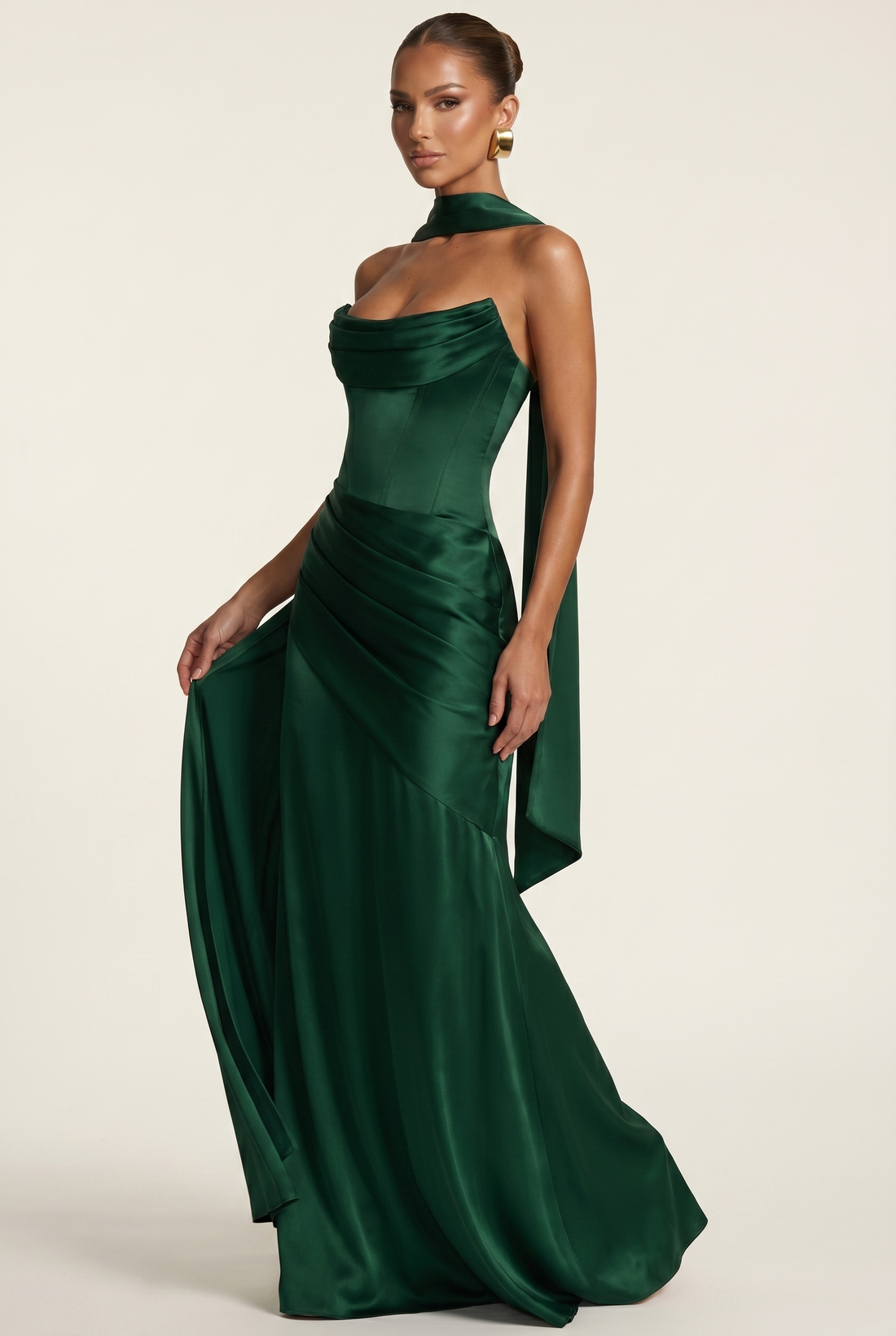 Robe Longue Kensington - Émeraude