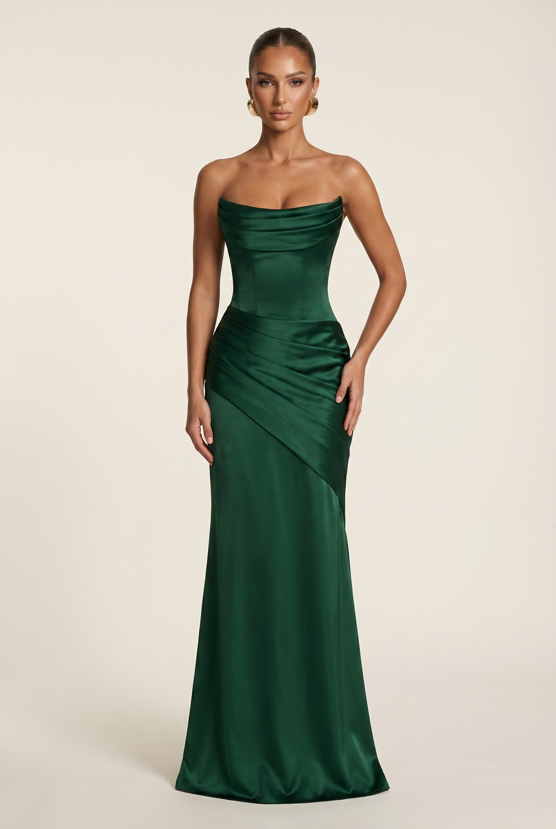 Robe Longue Kensington - Émeraude