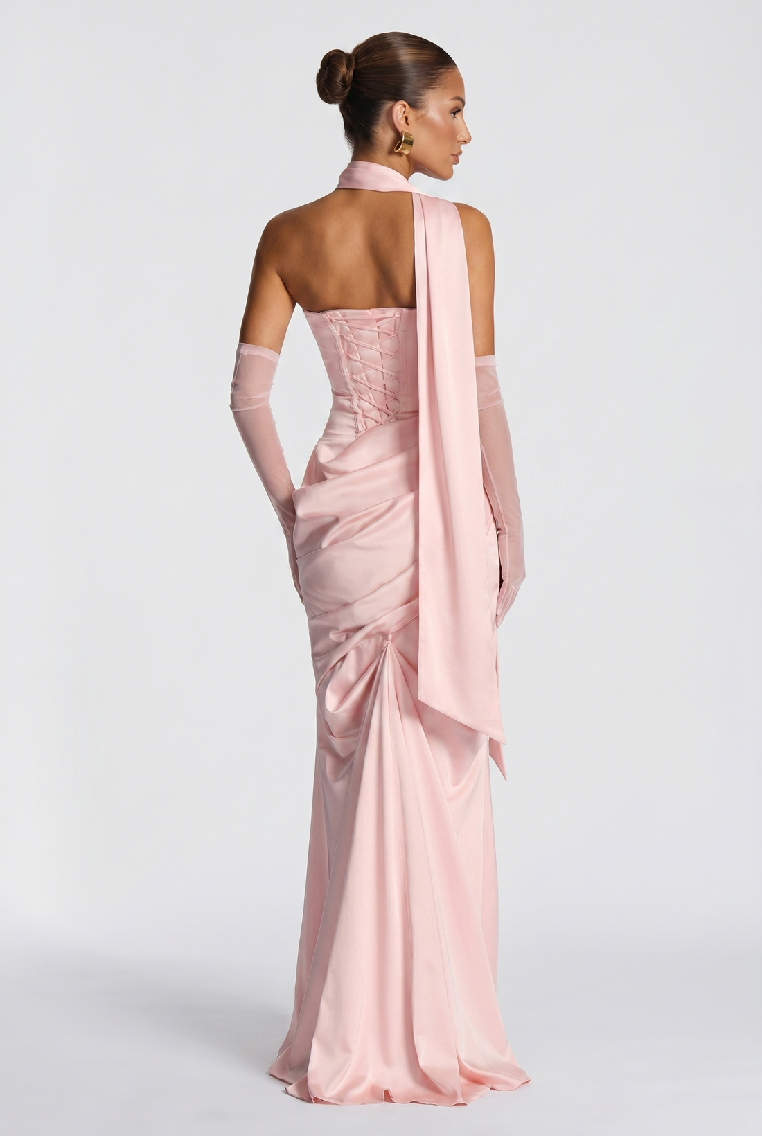 Robe Longue Kensington - Rose Poudré