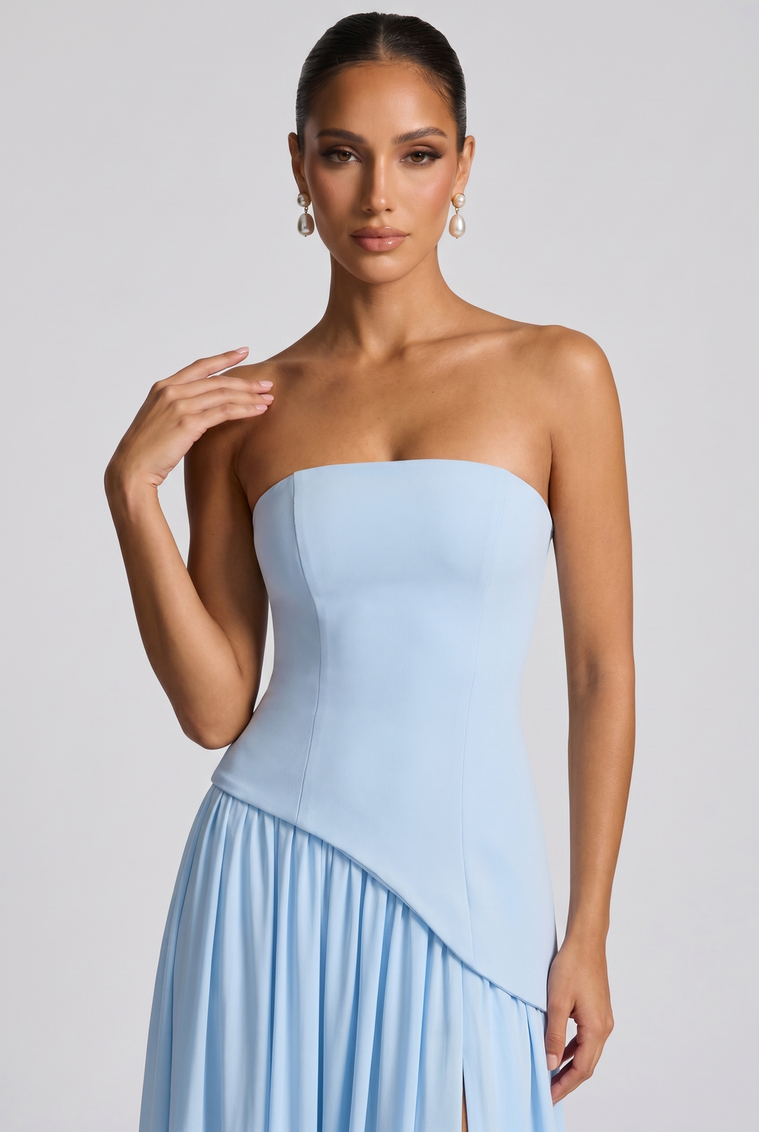 Robe Longue Maliyah - Bleu Layette