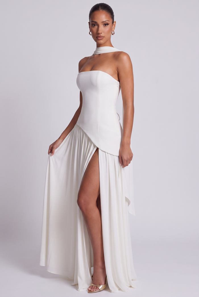 Robe Longue Maliyah - Ivoire