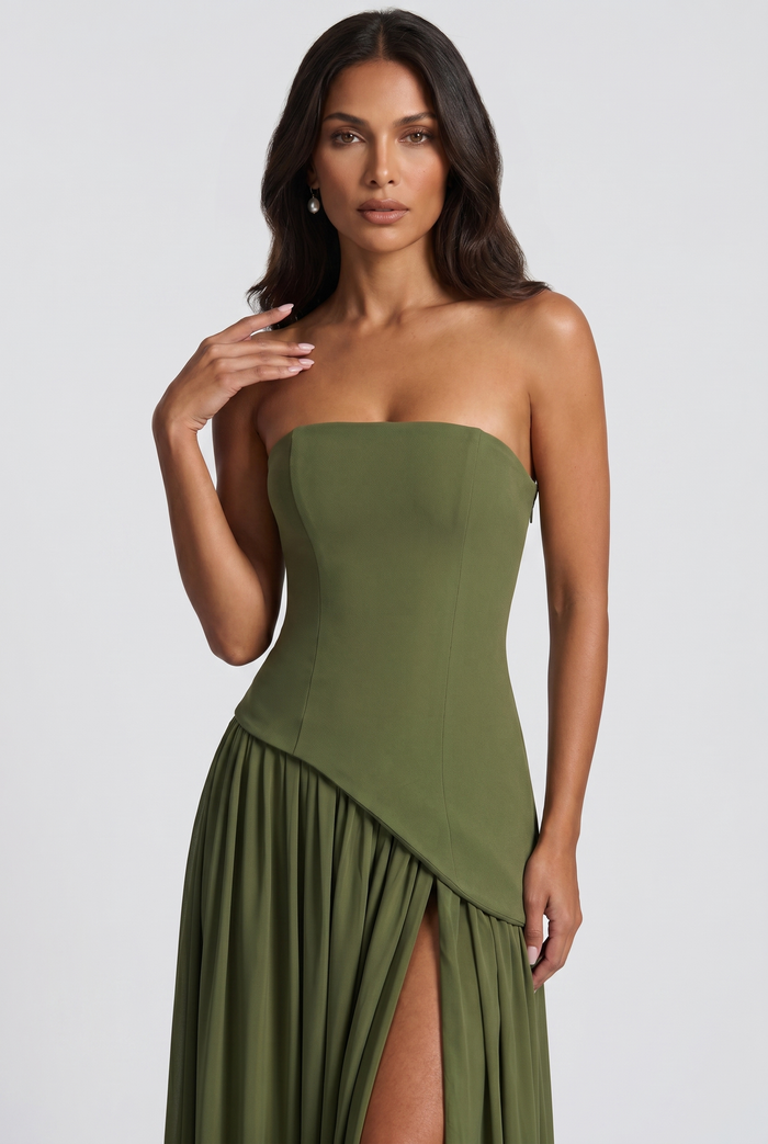 Robe Longue Maliyah - Kaki
