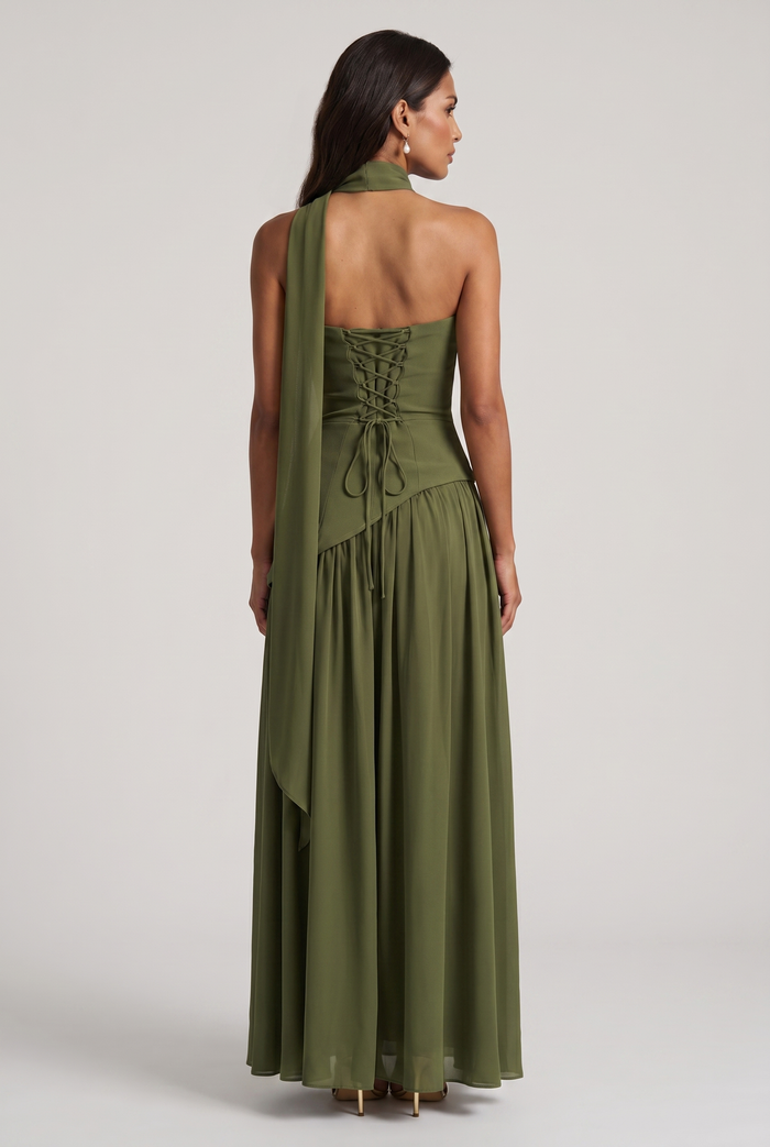 Robe Longue Maliyah - Kaki