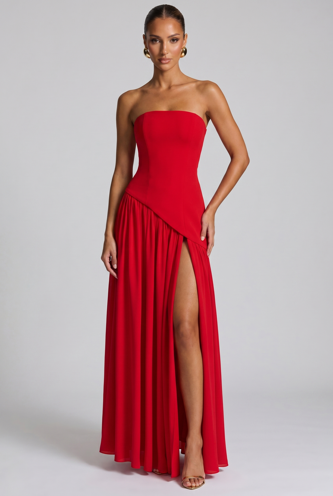 Robe Longue Maliyah - Rouge