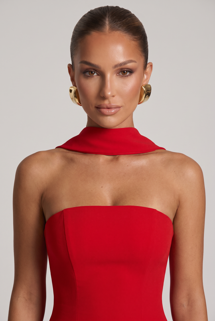 Robe Longue Maliyah - Rouge