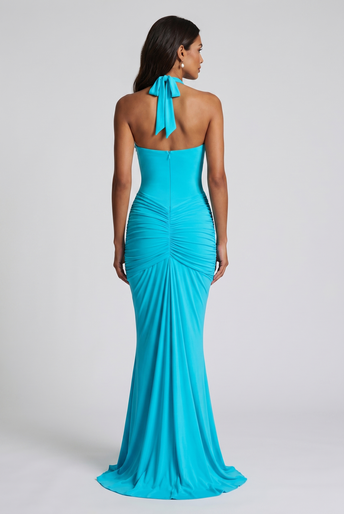 Robe Longue Rosetta - Aqua