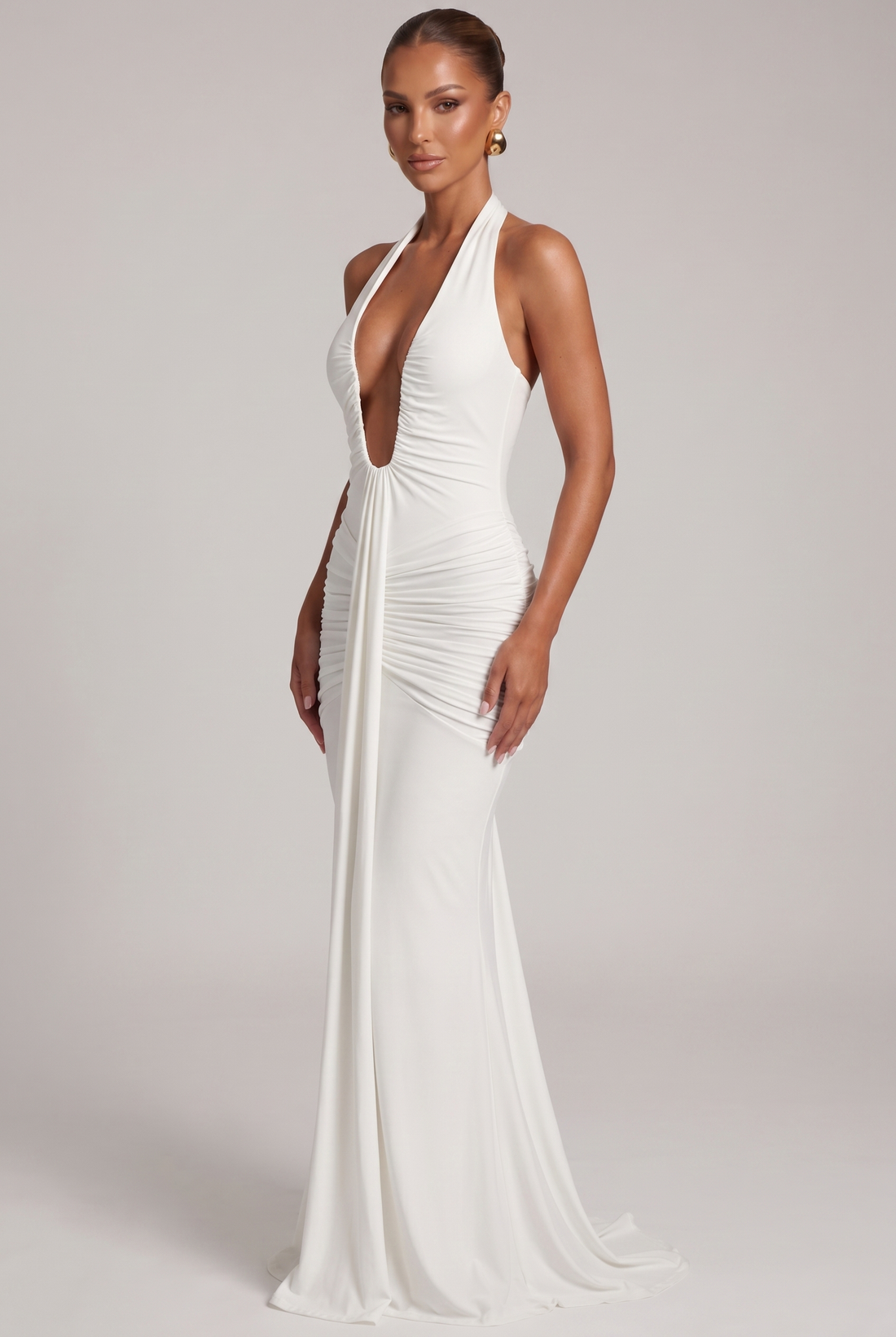 Robe Longue Rosetta - Blanc