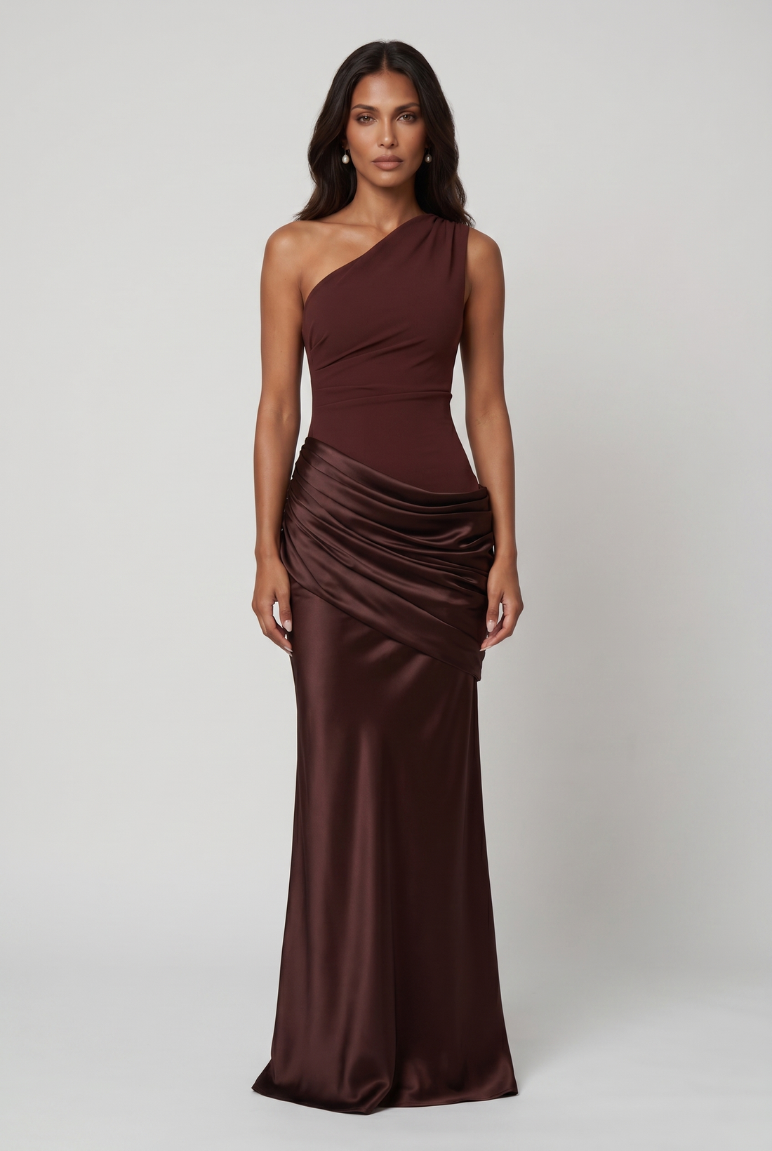 Robe Longue Sadona - Prune Marron