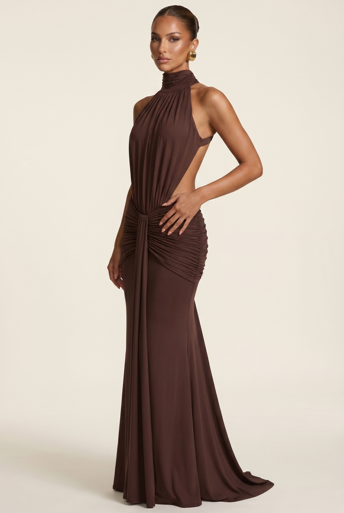 Robe Longue Thekla - Prune