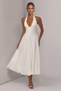 Robe Mi-Longue Hayden - Ivoire