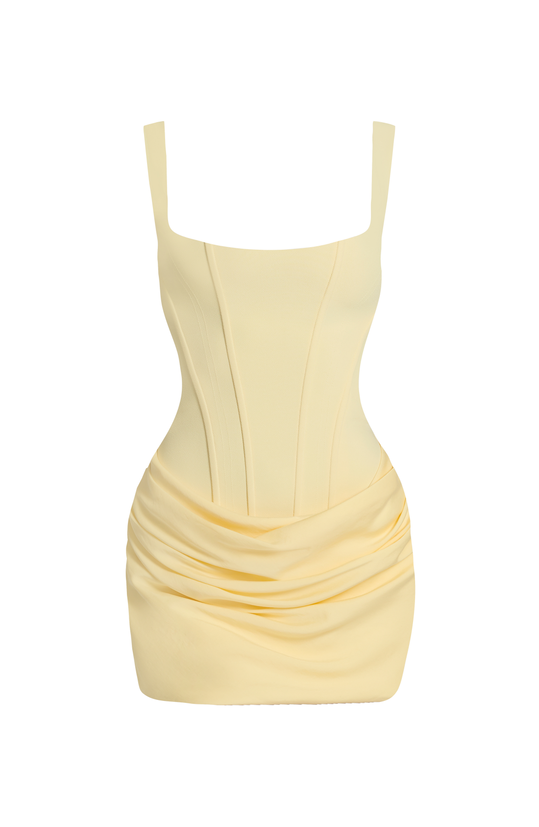 Robe Courte Cornelia - Jaune Citron