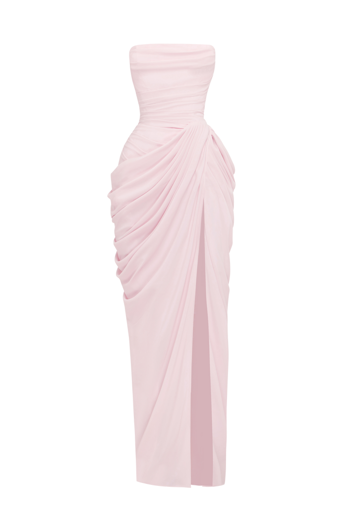 Robe Longue Cyra - Rose Poudré