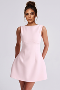Robe Courte Alana - Rose Poudré