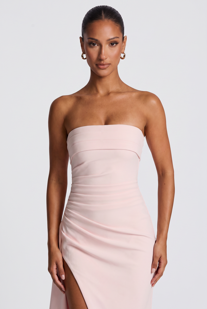 Robe Longue Zafira - Rose Poudré