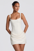 Robe Courte Cornelia - Ivoire