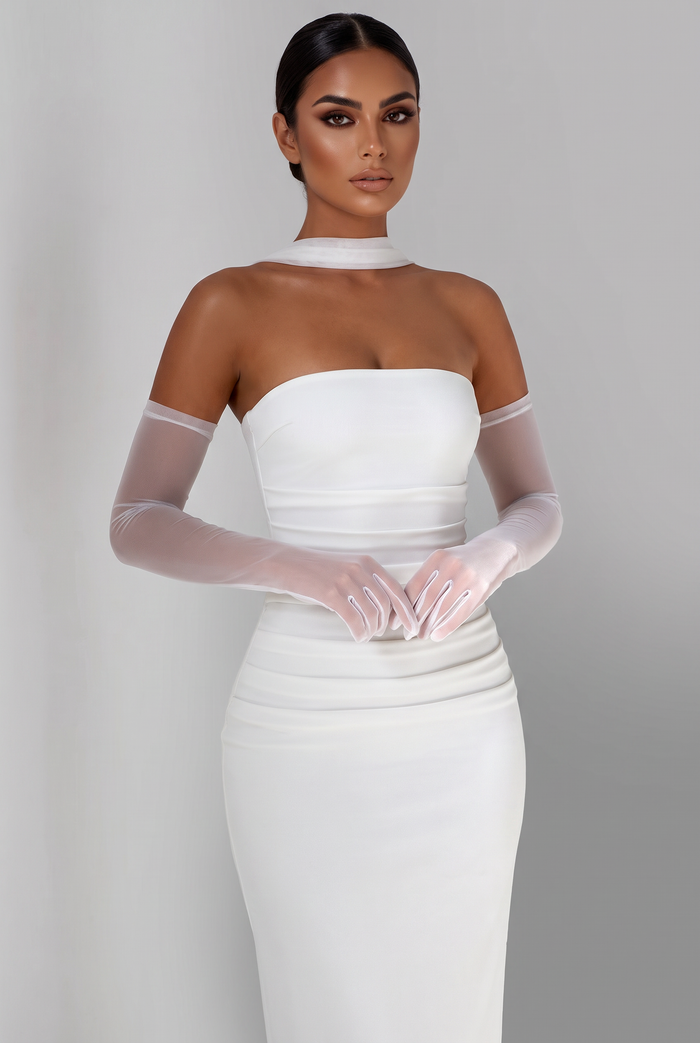 Robe Longue Yulia - Ivoire