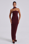 Robe Longue Yulia - Rouge Cerise
