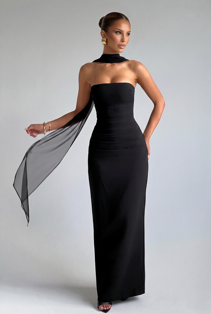 Robe Longue Yulia - Noir