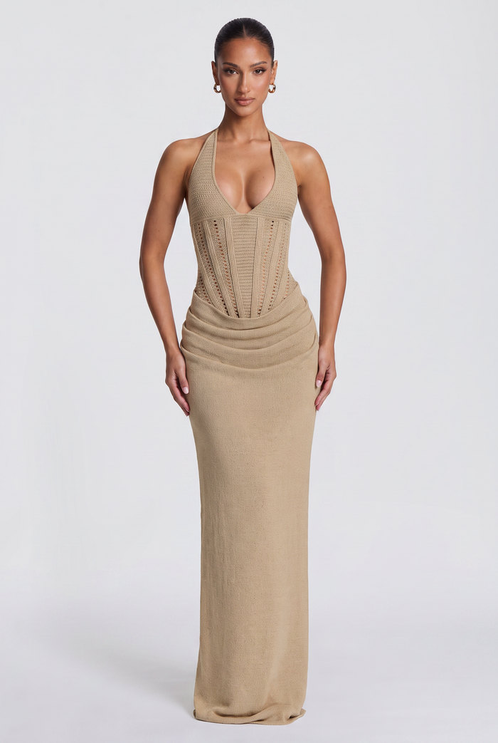 Robe Longue Neeka - Beige